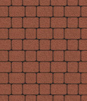  Тротуарная плитка Выбор Классико А.1.КО.4 40 мм. Красный: внешний вид